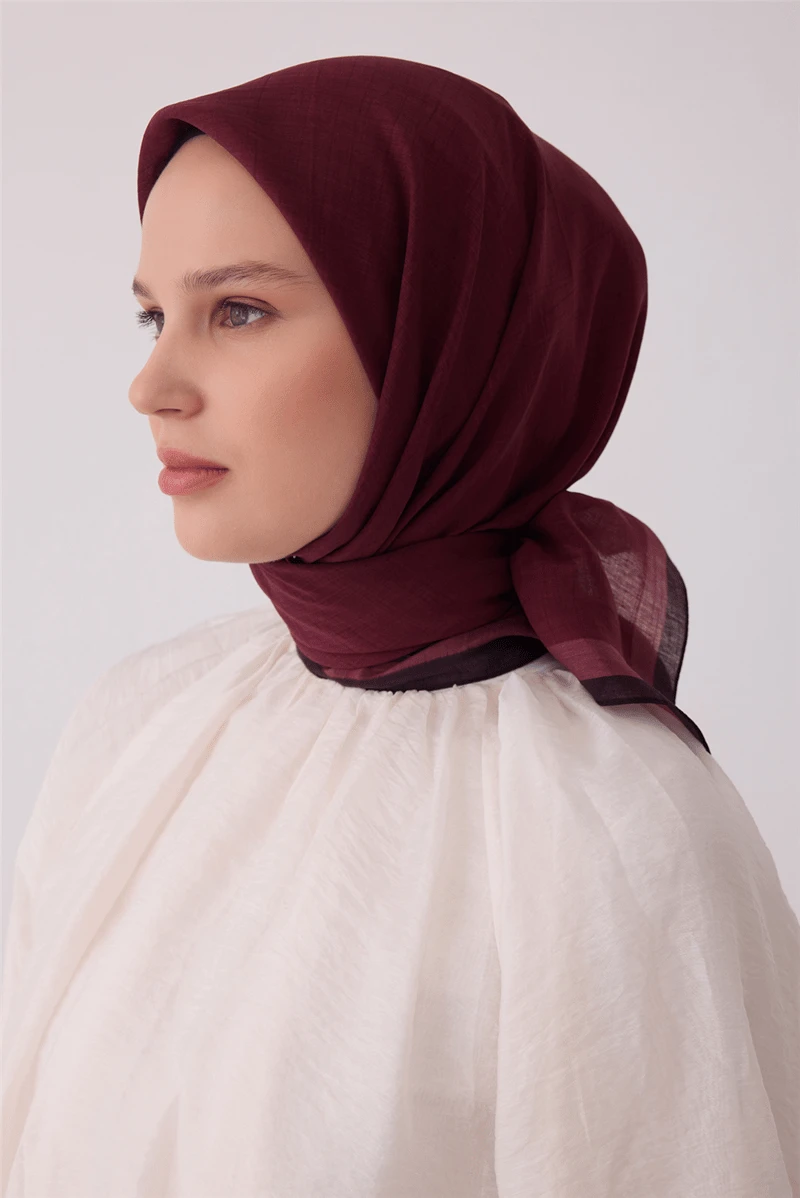32 Belli Fresh Düz Rozy Eşarp