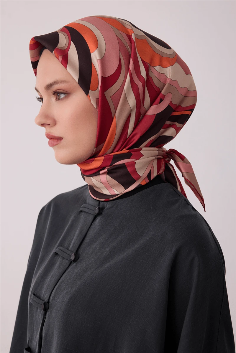 32 Belli Twill İpek Eşarp 4414D