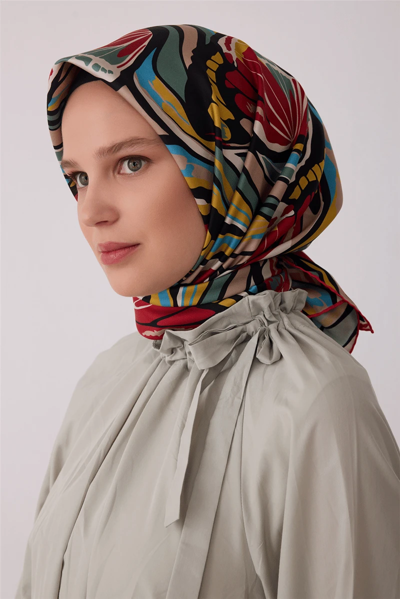 32 Belli Twill İpek Eşarp 4417D