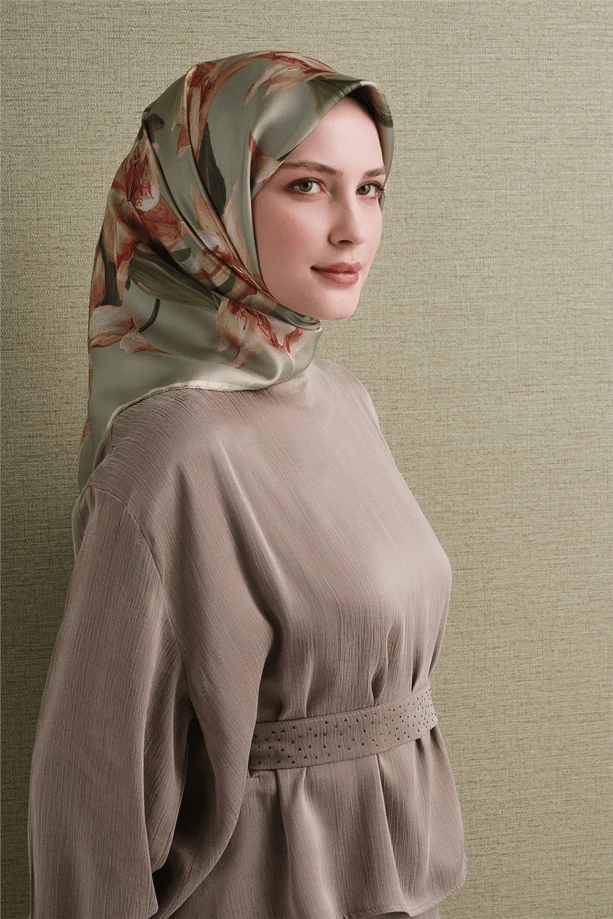 34 Armine Twill İpek Eşarp 9620D