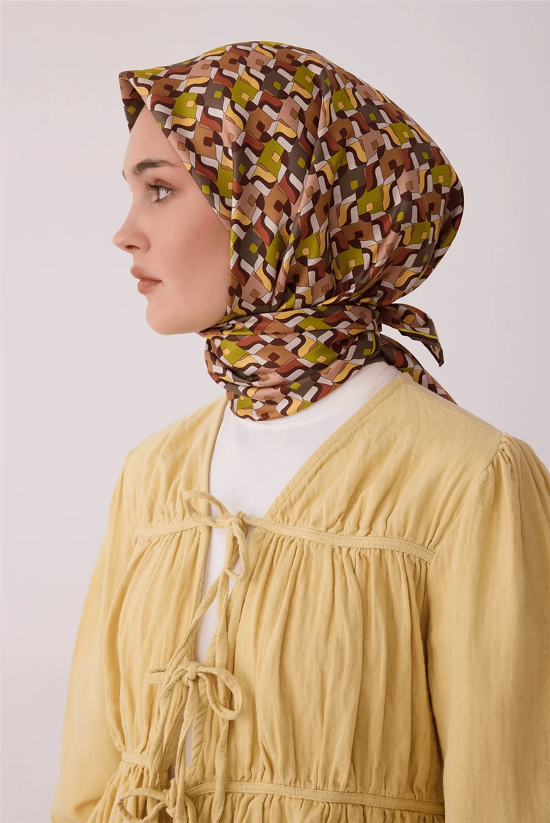 34 Belli Twill İpek Eşarp 4402D