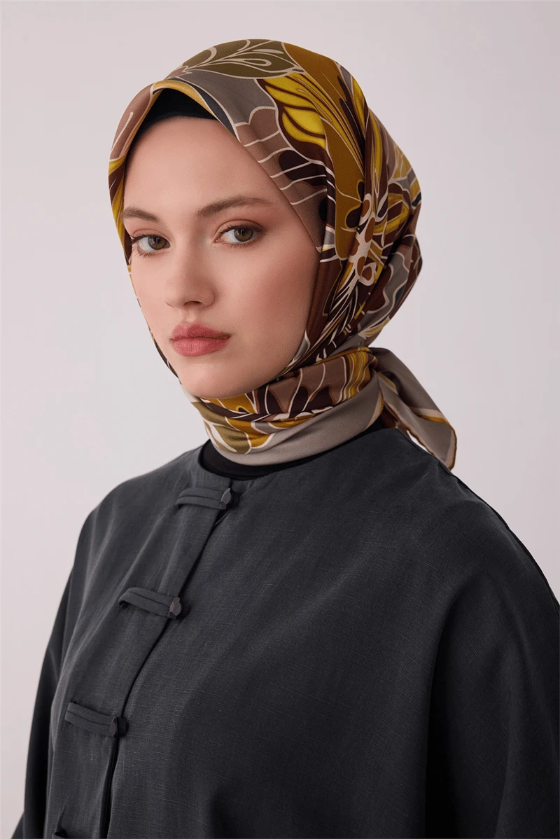 36 Belli Twill İpek Eşarp 4413D