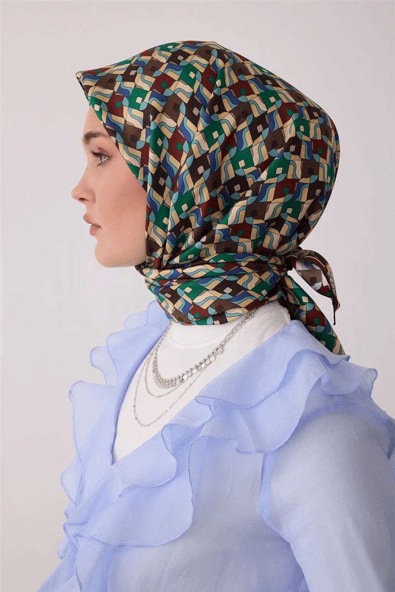 50 Belli Twill İpek Eşarp 4402D