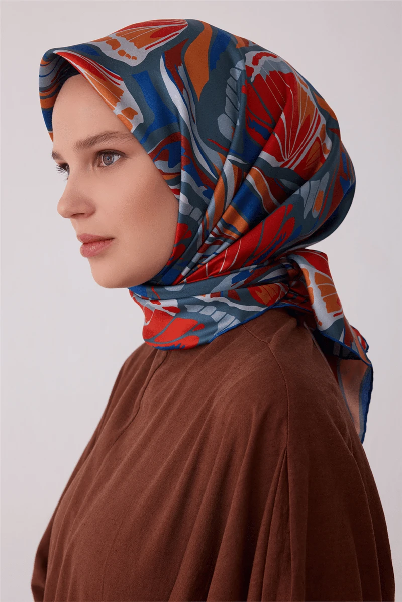 52 Belli Twill İpek Eşarp 4417D