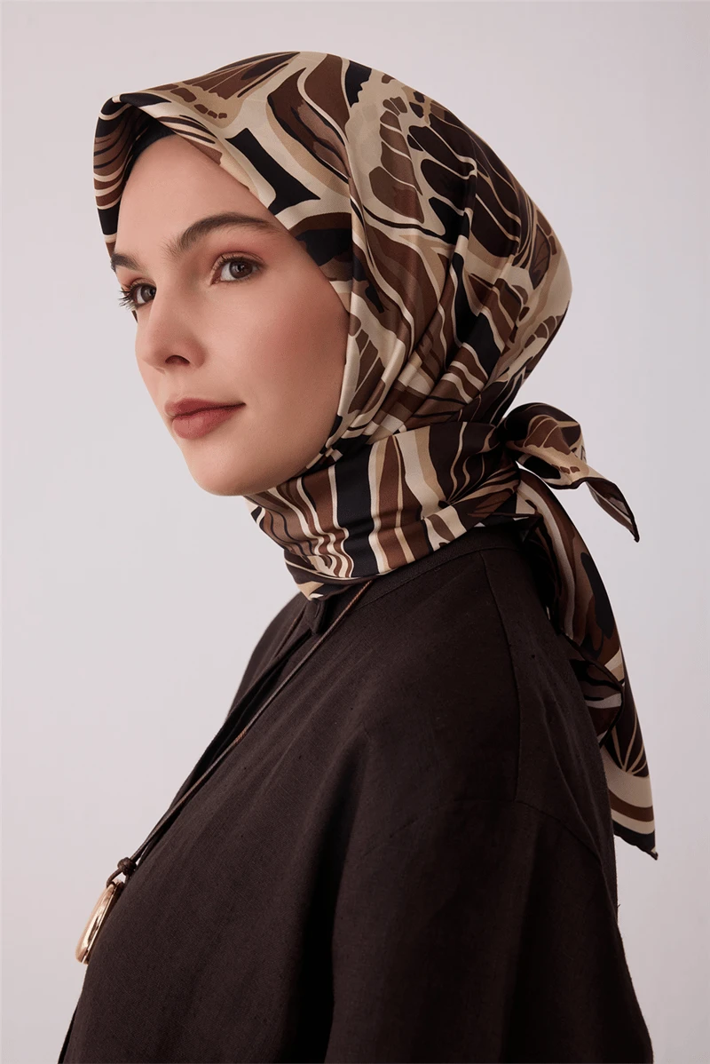 60 Belli Twill İpek Eşarp 4417D