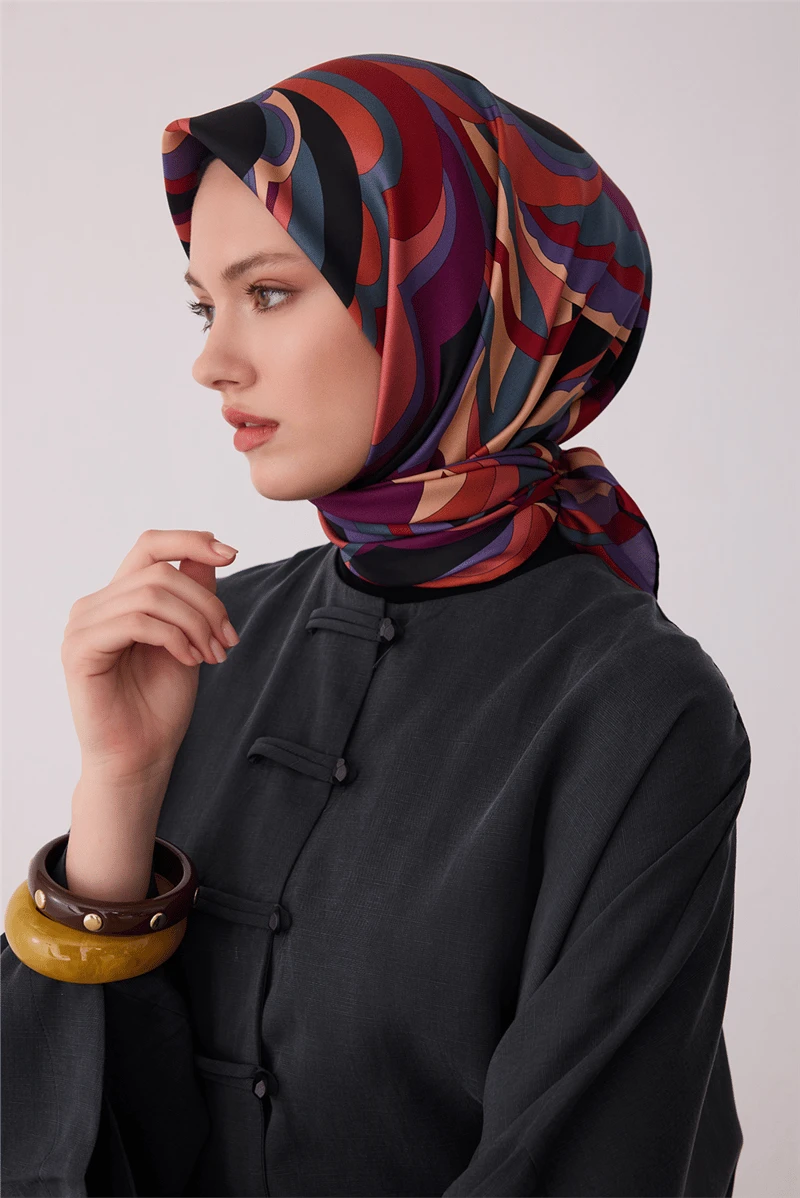 80 Belli Twill İpek Eşarp 4414D