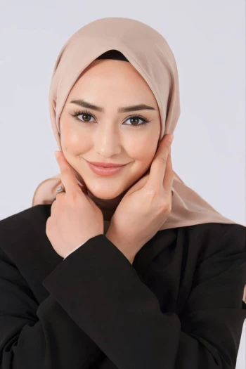 Açık Vizon Harem Scarf İncila Eşarp