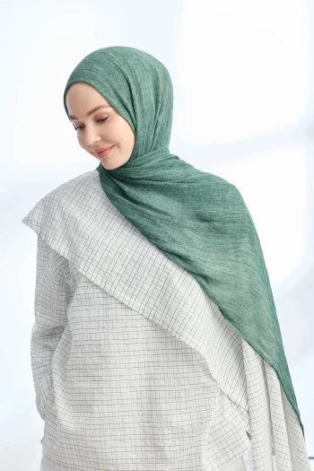 Çam Yeşili Armanda Organic Touch Viskoz Şal 3601