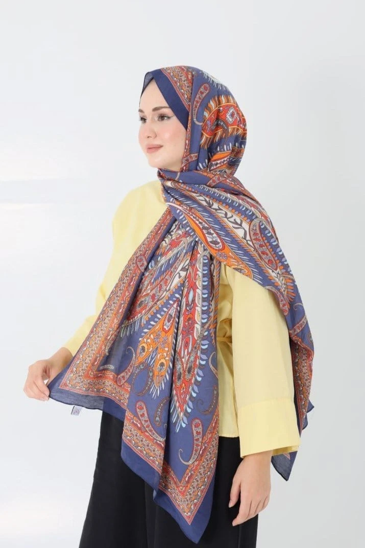 İNDİGO Loryan Scarf Diamond Mimoza Şal