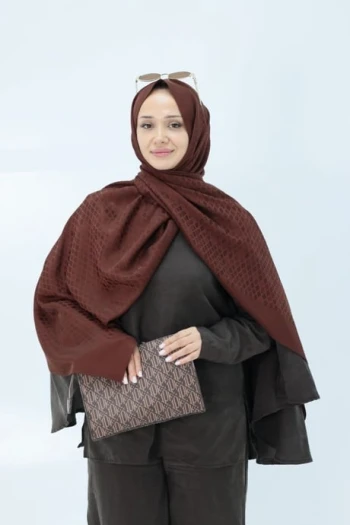Kızıl Kahve Loryan Scarf Ilgın Lumina Şal