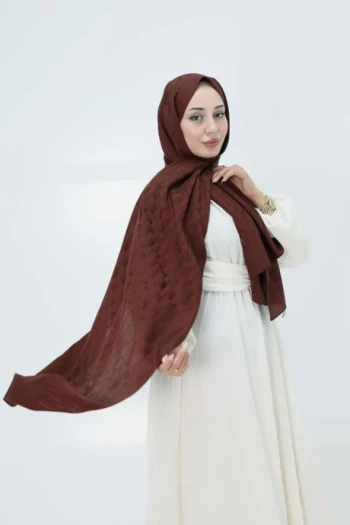 Kızıl Kahve Loryan Scarf Ilgın Velora Şal