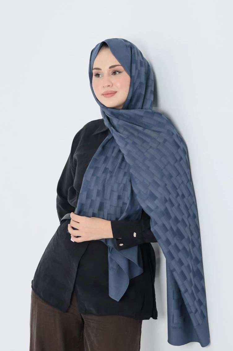 KOT MAVİ Loryan Scarf Ilgın Velora Şal