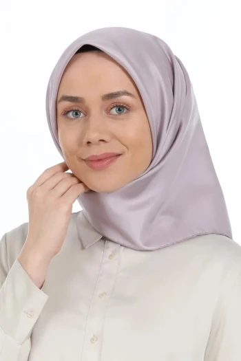 LİLA Levidor Düz Twill İpek Eşarp