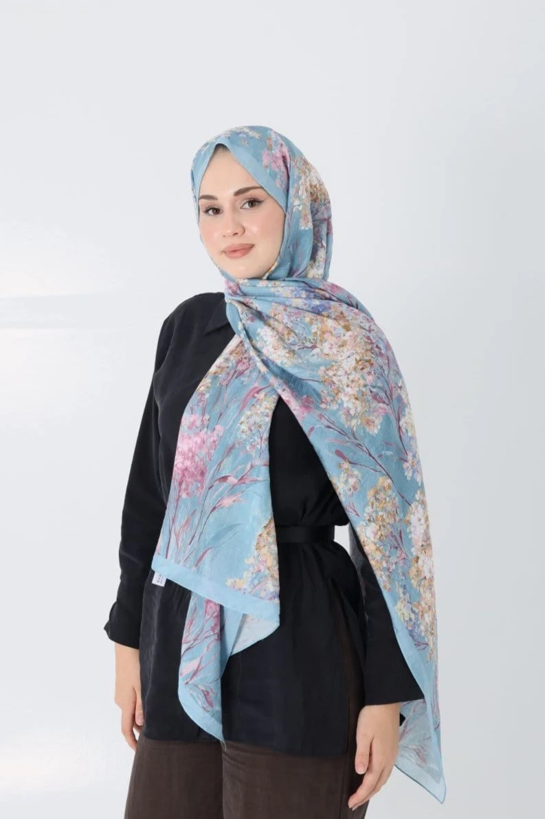 Mavi Loryan Scarf Diamond Pıtırcık Şal