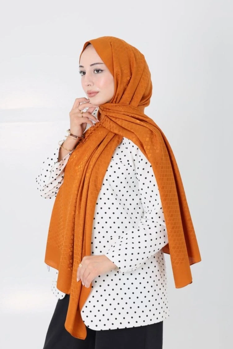 Orange Loryan Scarf Ilgın Lumina Şal
