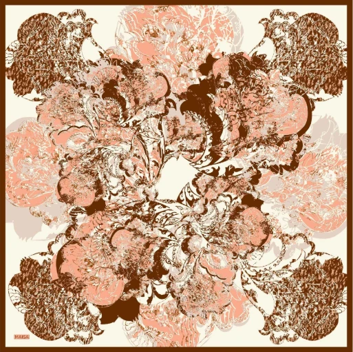 Pudra Pembe Maisa Tuvana Mulberry Twill İpek Eşarp