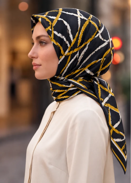 SİYAH Sisley İpek Eşarp 2028