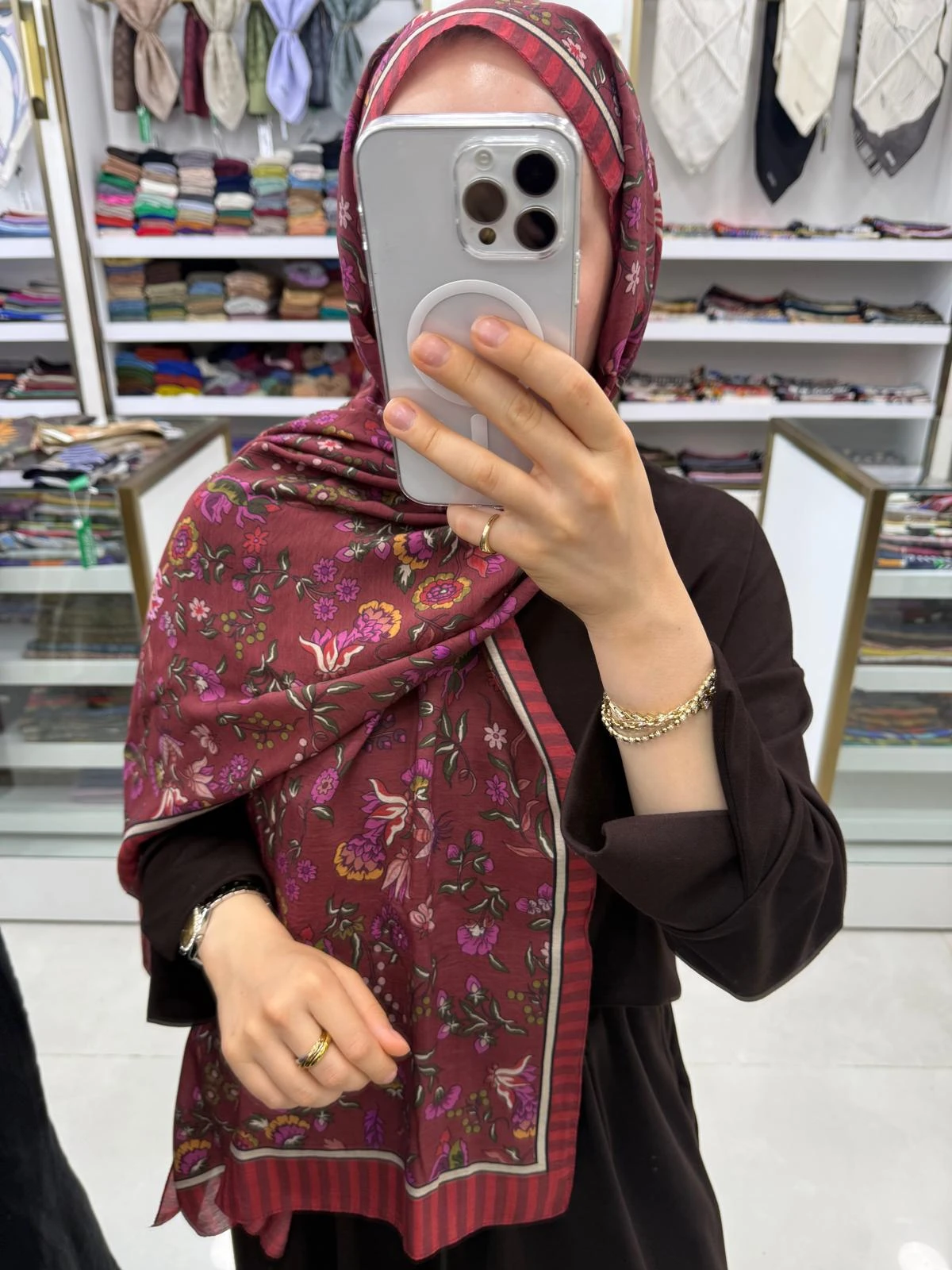 Kırmızı Fenza Scarf Beech Modal Şal 4
