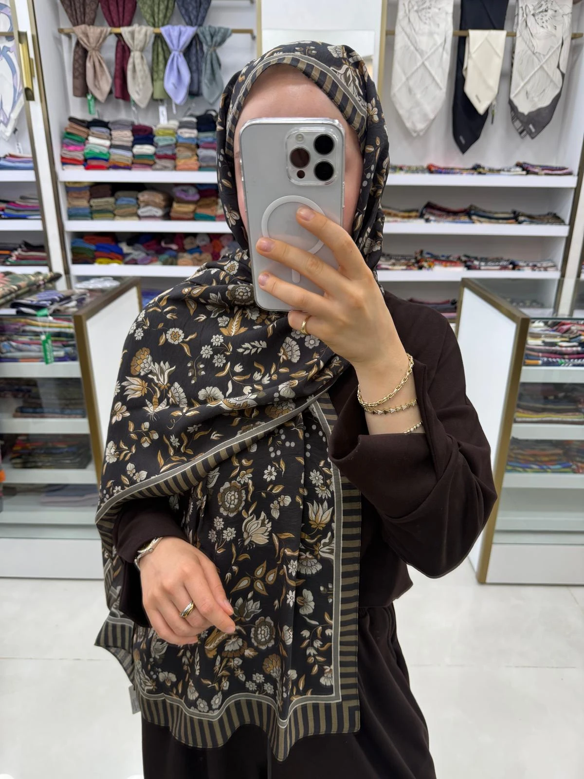 SİYAH Fenza Scarf Beech Modal Şal 4