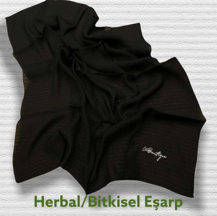 SİYAH La Boutique Herbal Eşarp