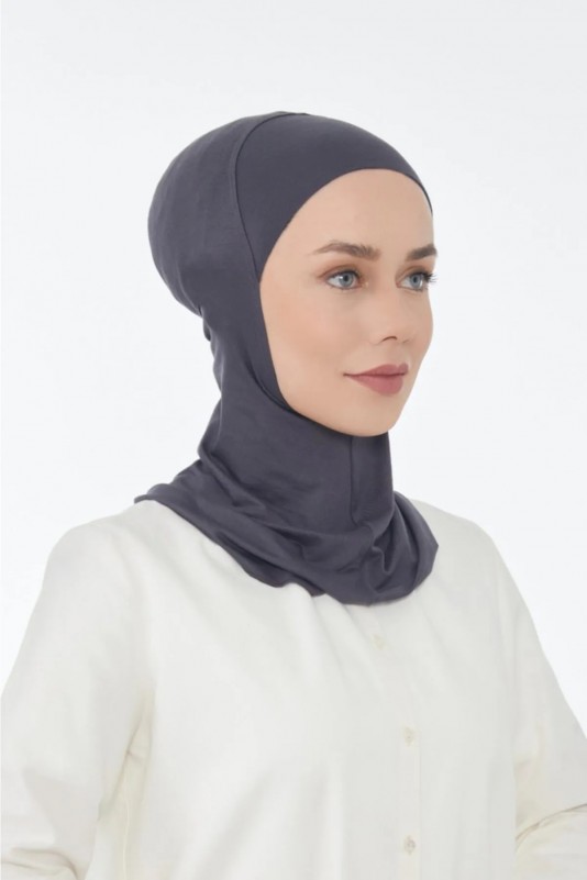 GRİ Lavender Büyük Hijab Bone