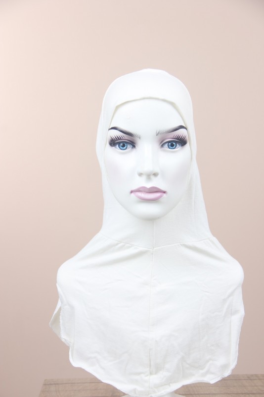 Krem Büyük Hijab Bone